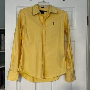 Ralph Lauren slim fit long sleeve button down, size 6.